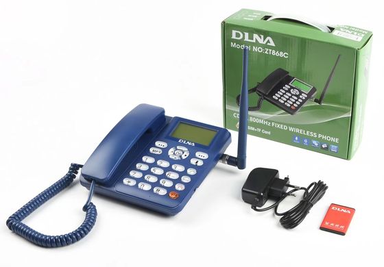 CDMA 800MHz fixou o telefone sem fio DLNA ZT868C da linha terrestre da bateria CDMA do telefone 1000mAh